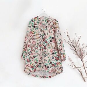 Vera Bradley Packable Raincoat in "Prairie Paisley" Size M Medium 6-8 Pink